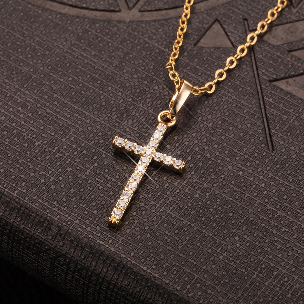 Cross Pendant Necklace - GOLDEN A