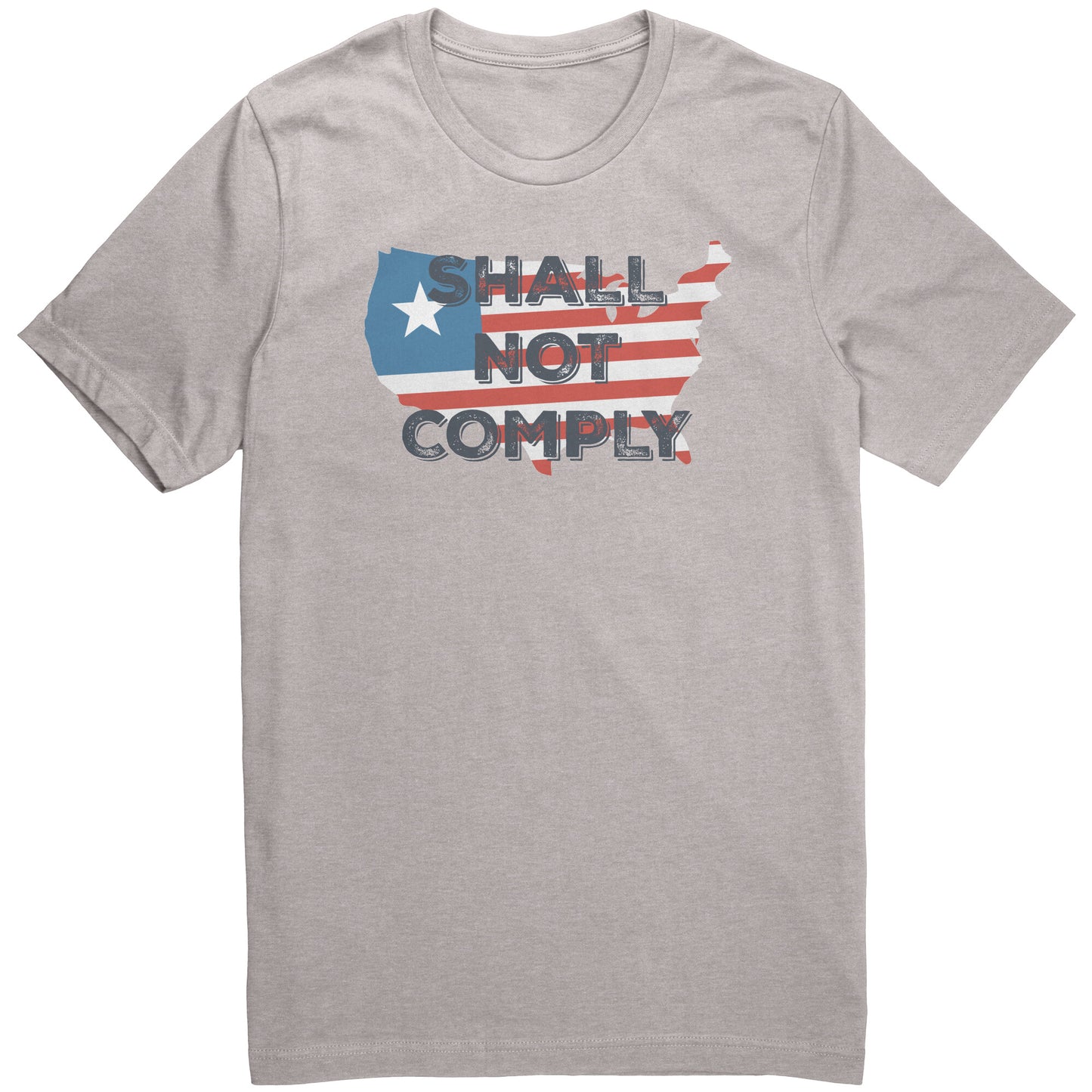 Shall Not Comply - Heather Cool Grey / S - Heather Cool Grey / M - Heather Cool Grey / L - Heather Cool Grey / XL - Heather Cool Grey / 2XL - Heather Cool Grey / 3XL - Heather Cool Grey / 4XL