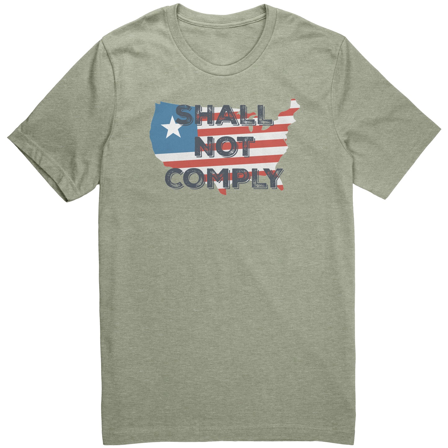 Shall Not Comply - Heather Sage / S - Heather Sage / M - Heather Sage / L - Heather Sage / XL - Heather Sage / 2XL - Heather Sage / 3XL - Heather Sage / 4XL