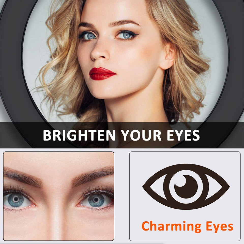26cm Led Selfie Ring Light Bluetooth Remote Lamp & Tripod Holder