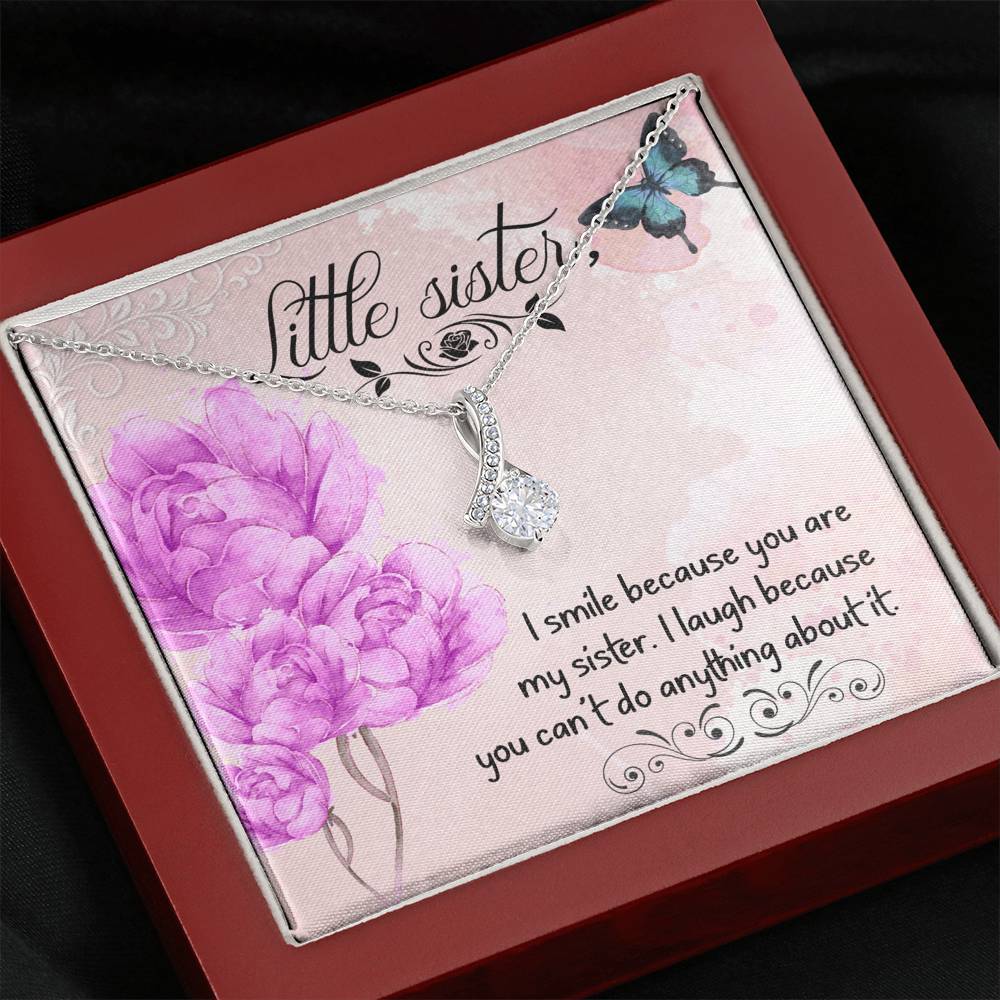Sister to Sister Gift Necklace and Card - Mahogany Style Luxury Box